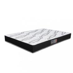 Colchão Casal 138cm D33 Poliester Pro Firm Umaflex, Preto Branco