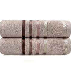 Jogo de Toalhas 2 Peças Banhão Gigante Fio Penteado Lumina Karsten