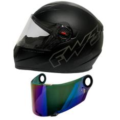 Capacete Moto Fechado Gt Classic Preto Fosco Fw3 + Viseira Camaleão FW