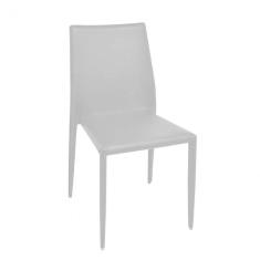 Cadeira Aço e PVC Amanda Rivatti Branco
