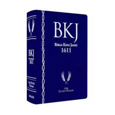 Bíblia De Estudo King James 1611 Luxo Azul Estudos Holman Bv - BV BOOK