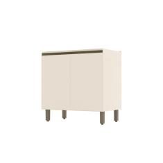 Balcão De Cozinha 80 Cm 2 Portas Connect Henn Off White