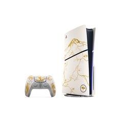 Console Sony PlayStation 5 Slim Com Leitor de Discos, Edição Limitada Ouro, Ghost of Yotei, SSD 1TB, Controle Sem Fio DualSense - 1000048424