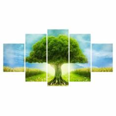 Kit Quadro Decorativo 115X60Cm Sala Quarto Arvore Da Vida - Quadros Ba