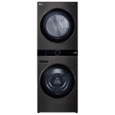 Lavadora E Secadora Lg Washtower 17kg Preto Inox 220v Wk17bs6a
