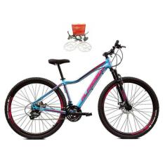 Bicicleta Feinina Aro 29 Alfameq Pandora 21v Freio a Disco Hidráulico Alumínio-Feminino