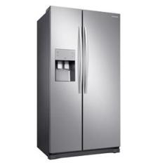 Refrigerador Samsung Inverter Frost Free RS50N Side by Side com Sistema All Around Cooling Inox Look - 501L
