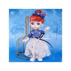 Boneca Princesa Roupinha de Natal de 16 cm com Articulação