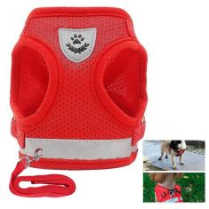 Peitoral Guia Cachorro Gato Cao Pet  Coleira Faixa Refletiva Colete Animal de Estimaçao Conforto Caminhada Passeio