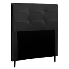 Cabeceira Cama Box Solteiro Luna 90cm Corano Preto