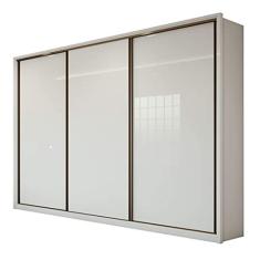 Guarda Roupa Casal 3 Portas 6 Gavetas Spazio Móveis Lopas Branco