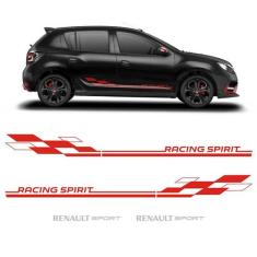 Kit Faixa Sandero/logan Racing Spirit Adesivo Renault Sport - SPORTINO