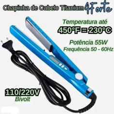 Prancha Chapinha Alisadora de cabelo 4Forte Titanium Profissional 450º