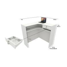 Balcão caixa L (atendimento, loja, mercado, organizador)