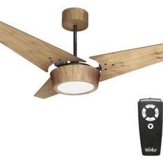 Ventilador Teto Madeira C/ Controle Remoto 116cm 127v - Mali