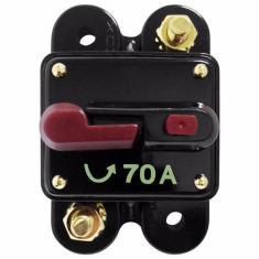Disjuntor Automotivo 70A Proteção Som Bateria Resetável Liga Desliga -