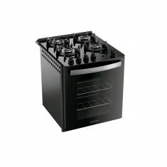 Fogão de Embutir 4 Bocas Atlas Utop Tripla Chama - Preto