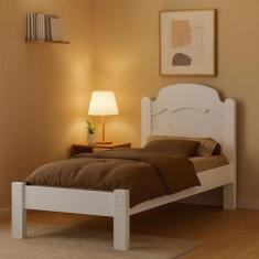 cama de solteiro iris para quarto reforçada mdf varias cores moderna -