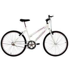Bicicleta Aro 24 Feminina Life Sem Marchas Branca