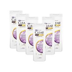 Kit 6 Shampoos Anticaspa Clear Women Hidratação Intensa 200ml