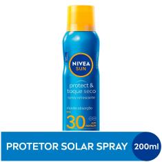 Protetor Solar Corporal Spray Nivea Sun Protect&Fresh FPS 30 com 200ml 200ml