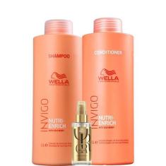 Kit Nutri-Enrich Shampoo, Condicionador E Oil R. - Wella