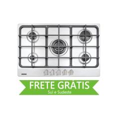 Cooktop 5 Bocas a Gás New Penta em Aço Inox e Trempes em Ferro Fundido Tramontina 94716/114