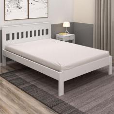 Cama de Casal Branco Cm8007 - Tecno Mobili, Moderno, Branco