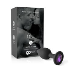 Plug Anal em Silicone Go Play Niu Preto - ASOS