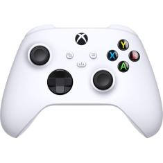 Microsoft - ctrl s/fio p/ p/ vídeo gameXbox p/ Xbox Series X, Xbox Series S, Xbox One, dispositivos Windows - Robot White-QAS-00007/QAS-00001