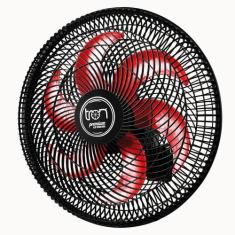 Ventilador Parede Lorena Preto Oscilante 220V Pás Vermelho - CasaH, 22