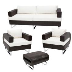 Conjunto De Sofá Completo Modelo Begônia Preto