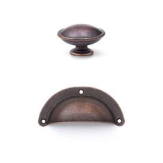 Puxador Concha Puxador Redondo  Puxador Preto para armário Kit 15 Pçs 