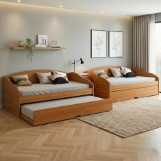 Conjunto 2 Bicama Solteiro em Mdf/mdp Funny Iii - Conquista Móveis