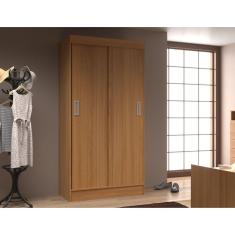 Guarda Roupa Solteiro 2 Portas de Correr Berlim Evidência Móveis Cinamomo