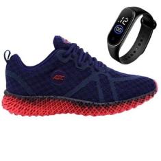 Tênis Feminino Sport Academia Corrida Treino Dia-a-Dia + Relógio Esportivo Digital-Feminino