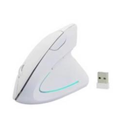 Mouse Ergonômico Vertical Sem Fio, 2.4G, USB Óptico - Fam, branco