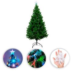 Arvore de Natal Com Pisca Led E Estrelinhas 137x16cm