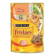 Ração Úmida Friskies Sachê para Gatos Adultos Sabor Peru ao Molho - 85