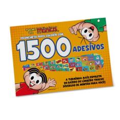 Livro - Turma Da Mônica - Prancheta para colorir com 1500 Adesivos
