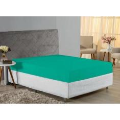 Lençol Casal Malha Avulso 100% Algodão Antialérgico Jade - Nathalia En
