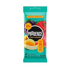 Preservativo Prudence Cores e Sabores Mix  Leve 8 Pague 6