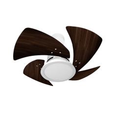 Ventilador De Teto Venti-delta Tornado Led Com 4 Pás Tabaco / Branco 127v