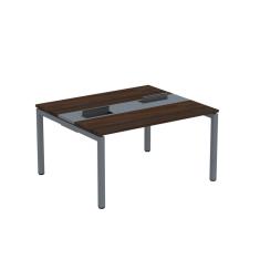 Mesa Plataforma Dupla Com Pé De Aço Para Coworking 140x120 Pdc14-12-2p Escalate-grafito