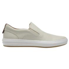Tênis Slip On Masculino Couro Casual Solado Reto Moderno - Mila Marque