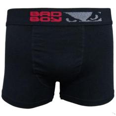 Cueca Boxer Bad Boy Cotton - 7605, Preto, M