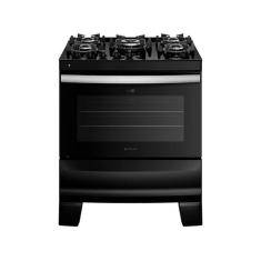 Fogão 5 Bocas Atlas Agile Up Glass com Mesa de Vidro Bivolt Preto, Pre
