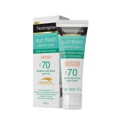 Protetor Solar Facial Neutrogena Sun Fresh Derm Care Pele Clara FPS70 com 40g 40g