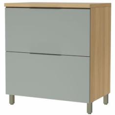 Balcão Nesher Marquesa em MDF 15mm com 1 Porta, 1 Gaveta e 1 Prateleira - 80cm de largura