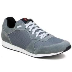 Tênis Casual Masculino Couro Estilo Camurça Conforto Macio - Galway, 4